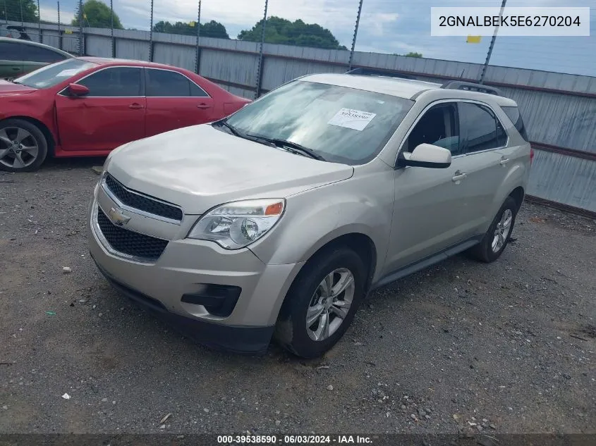 2014 Chevrolet Equinox 1Lt VIN: 2GNALBEK5E6270204 Lot: 39538590