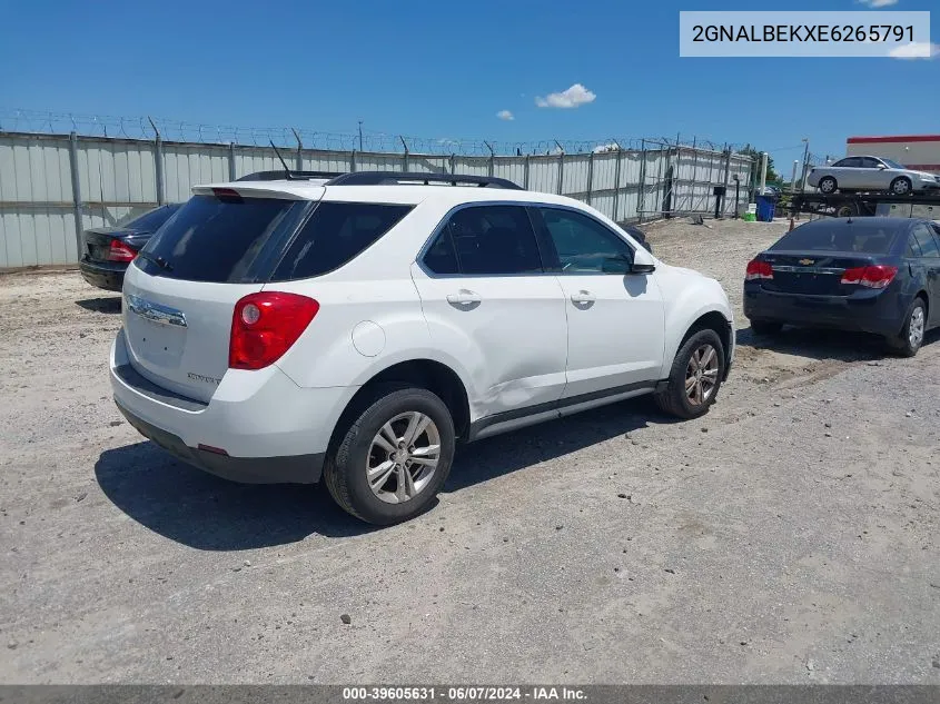 2014 Chevrolet Equinox 1Lt VIN: 2GNALBEKXE6265791 Lot: 39605631