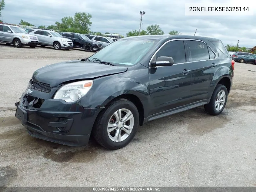 2014 Chevrolet Equinox Ls VIN: 2GNFLEEK5E6325144 Lot: 39670425