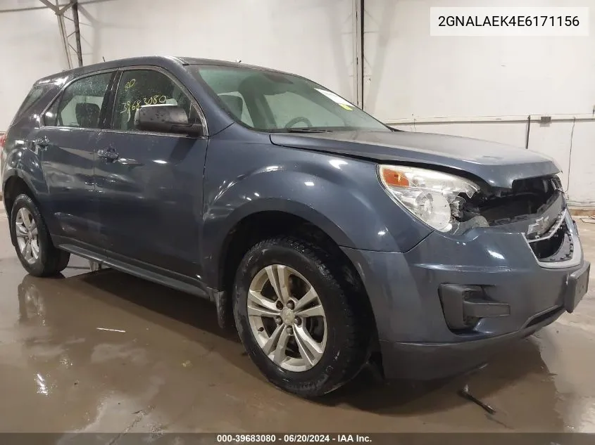 2014 Chevrolet Equinox Ls VIN: 2GNALAEK4E6171156 Lot: 39683080