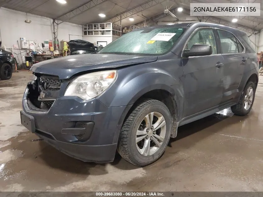 2014 Chevrolet Equinox Ls VIN: 2GNALAEK4E6171156 Lot: 39683080