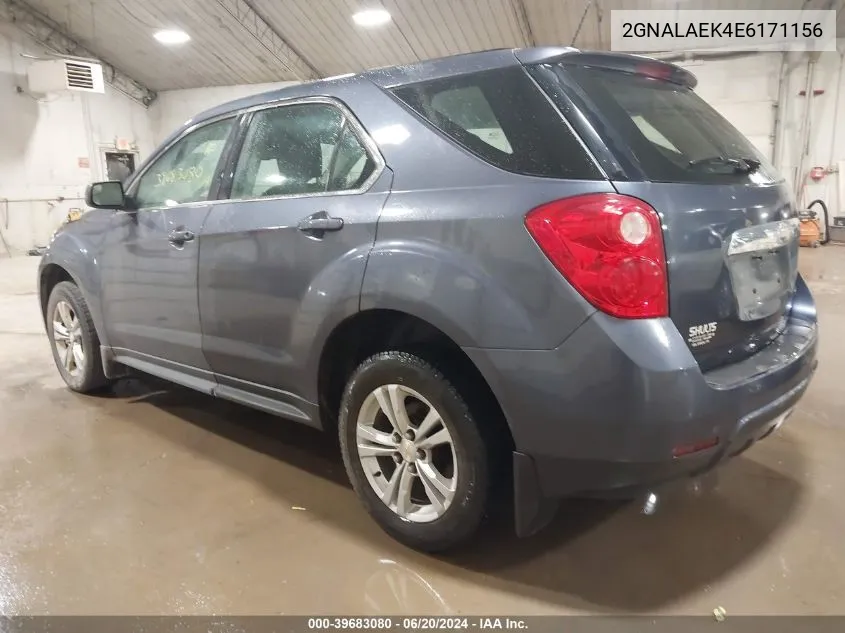 2014 Chevrolet Equinox Ls VIN: 2GNALAEK4E6171156 Lot: 39683080