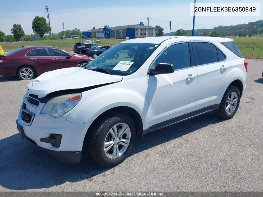 2014 Chevrolet Equinox Ls VIN: 2GNFLEEK3E6350849 Lot: 39723105