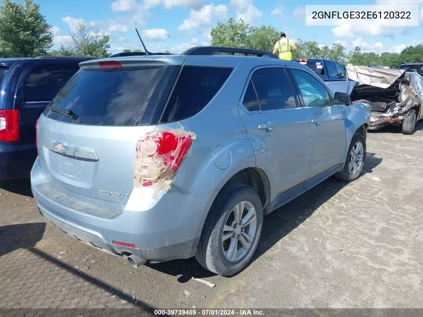 2014 Chevrolet Equinox 2Lt VIN: 2GNFLGE32E6120322 Lot: 39739489