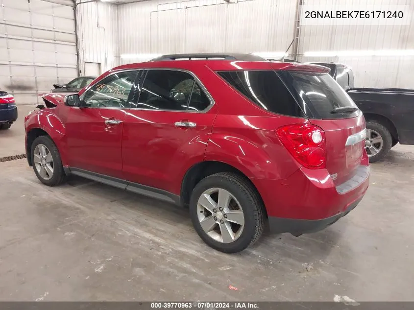 2014 Chevrolet Equinox 1Lt VIN: 2GNALBEK7E6171240 Lot: 39770963