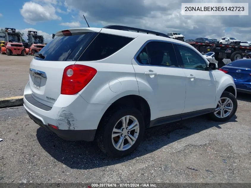 2014 Chevrolet Equinox 1Lt VIN: 2GNALBEK3E6142723 Lot: 39776476