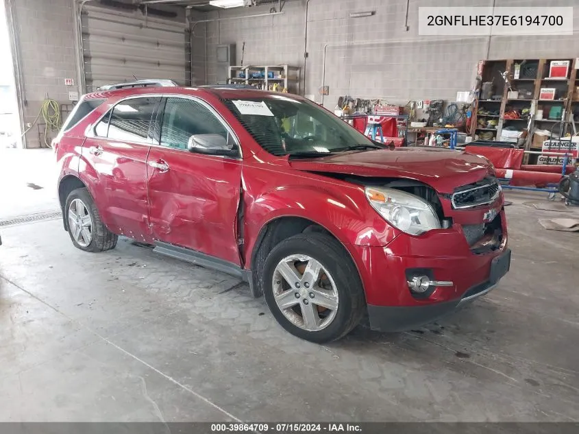 2GNFLHE37E6194700 2014 Chevrolet Equinox Ltz