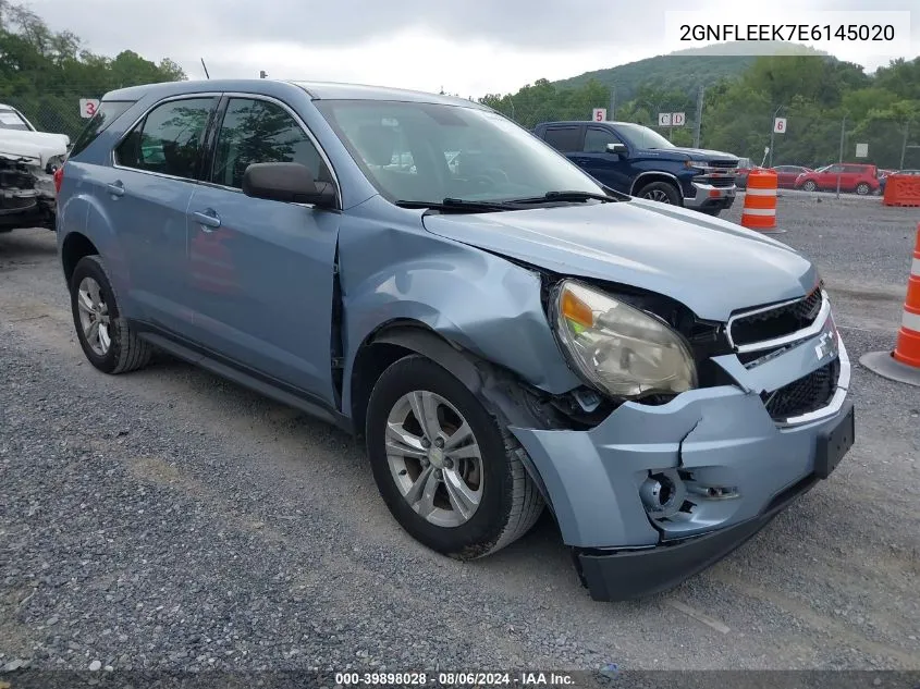 2014 Chevrolet Equinox Ls VIN: 2GNFLEEK7E6145020 Lot: 39898028