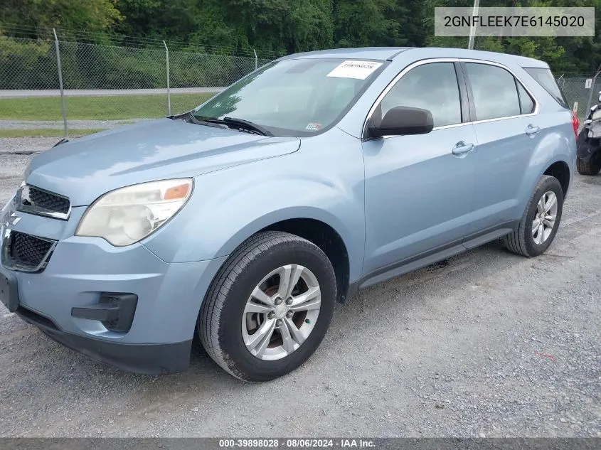 2014 Chevrolet Equinox Ls VIN: 2GNFLEEK7E6145020 Lot: 39898028