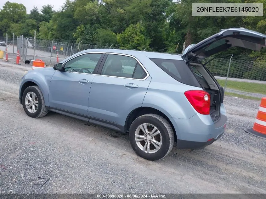 2014 Chevrolet Equinox Ls VIN: 2GNFLEEK7E6145020 Lot: 39898028