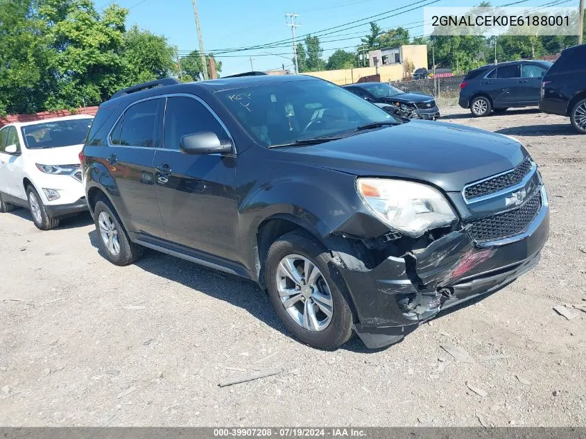 2014 Chevrolet Equinox 2Lt VIN: 2GNALCEK0E6188001 Lot: 39907208