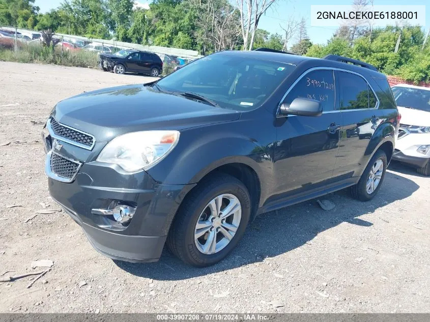 2014 Chevrolet Equinox 2Lt VIN: 2GNALCEK0E6188001 Lot: 39907208