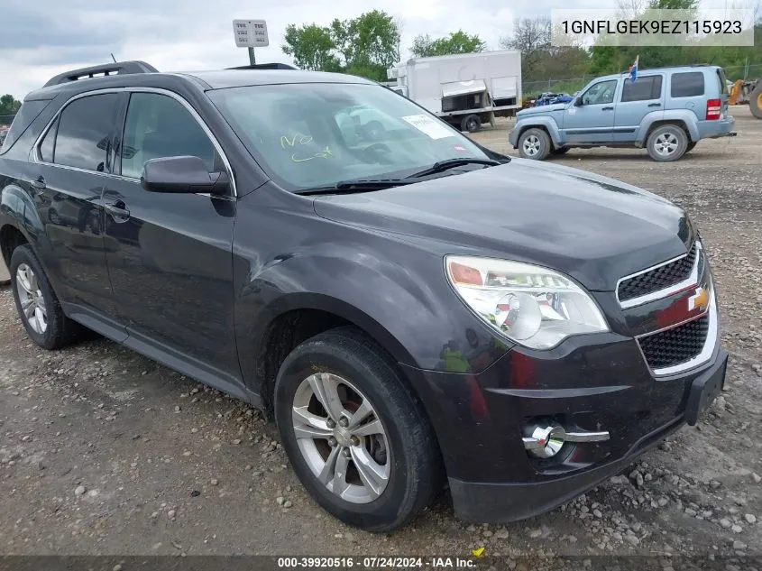 2014 Chevrolet Equinox 2Lt VIN: 1GNFLGEK9EZ115923 Lot: 39920516