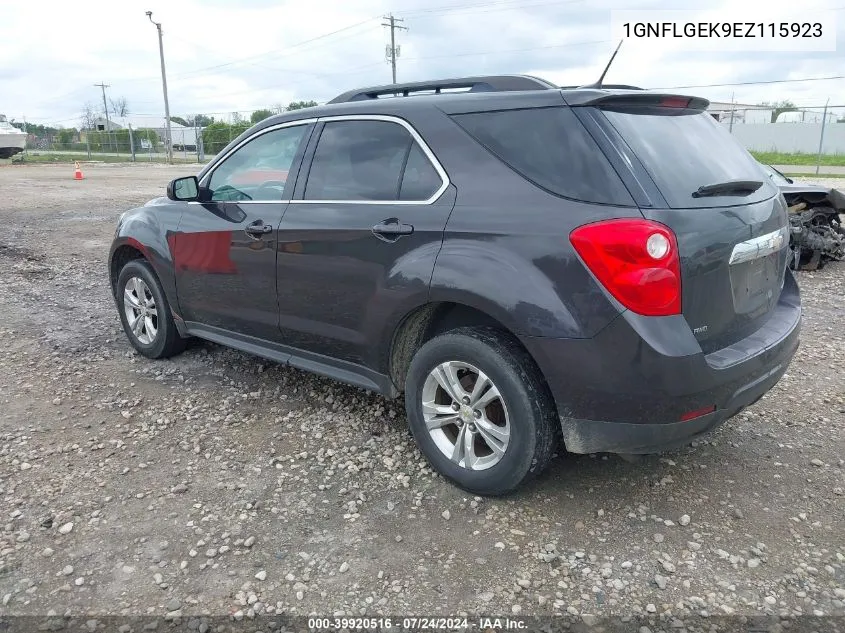 2014 Chevrolet Equinox 2Lt VIN: 1GNFLGEK9EZ115923 Lot: 39920516