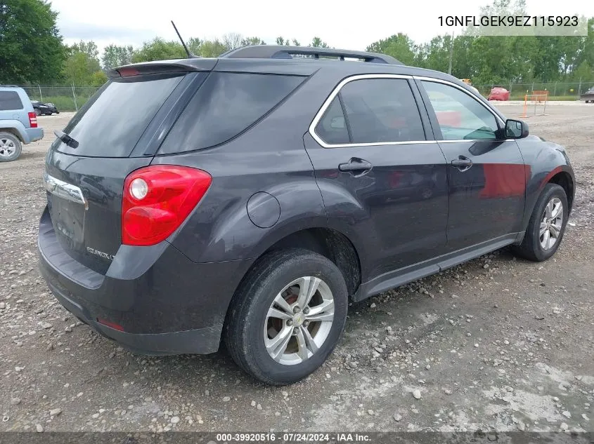 2014 Chevrolet Equinox 2Lt VIN: 1GNFLGEK9EZ115923 Lot: 39920516