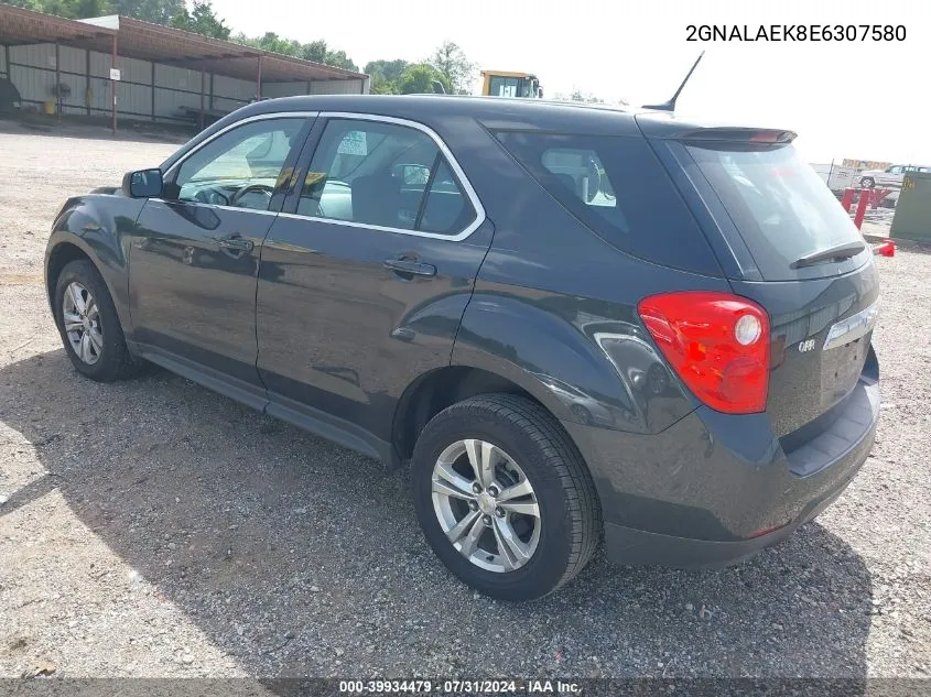 2014 Chevrolet Equinox Ls VIN: 2GNALAEK8E6307580 Lot: 39934479