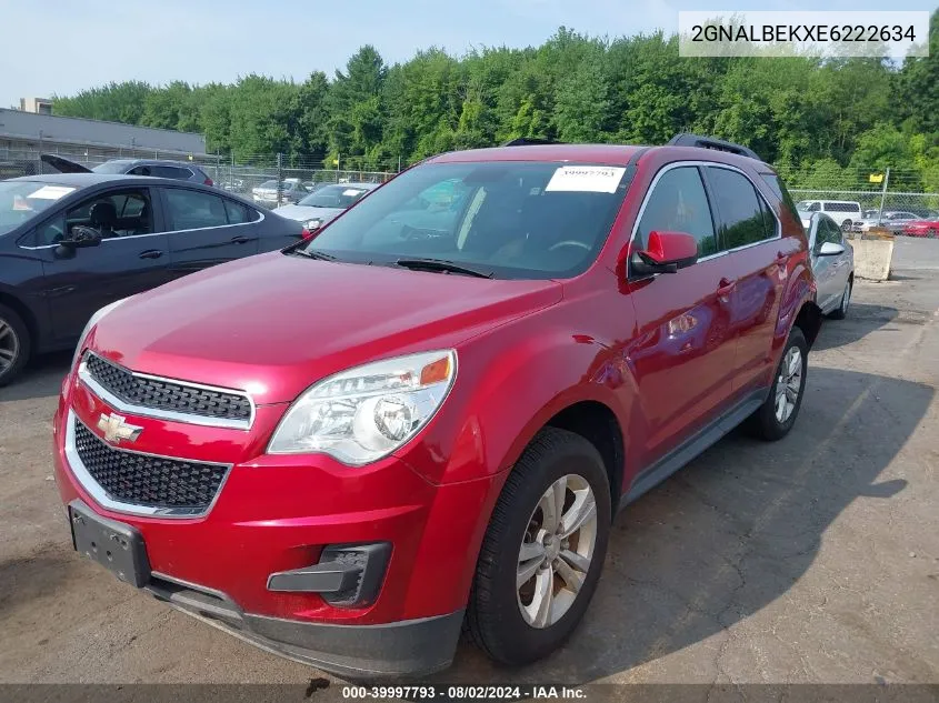 2014 Chevrolet Equinox 1Lt VIN: 2GNALBEKXE6222634 Lot: 39997793