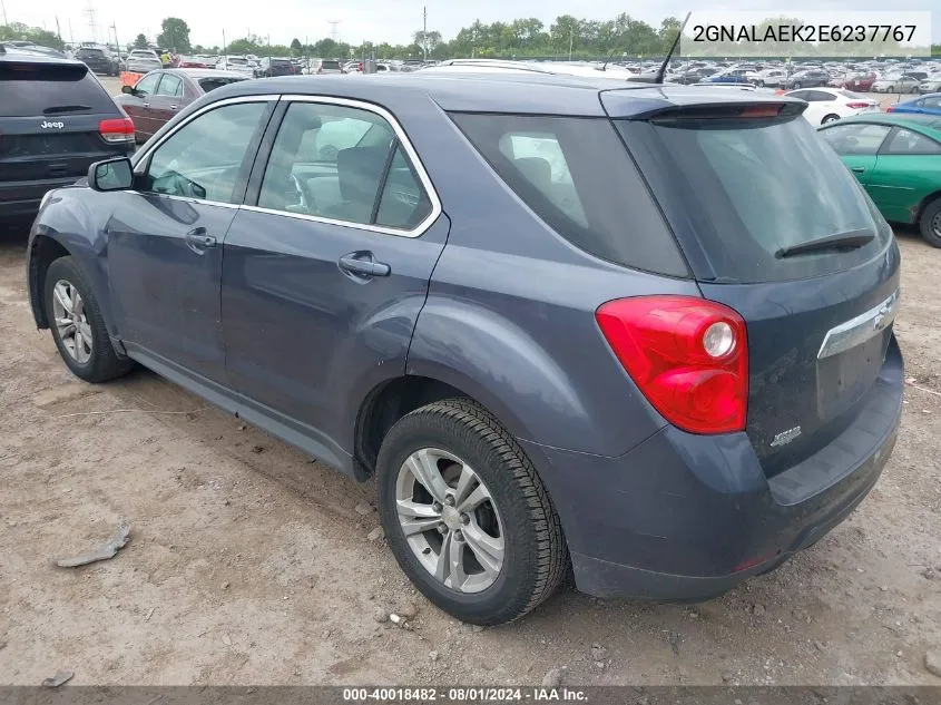 2GNALAEK2E6237767 2014 Chevrolet Equinox Ls