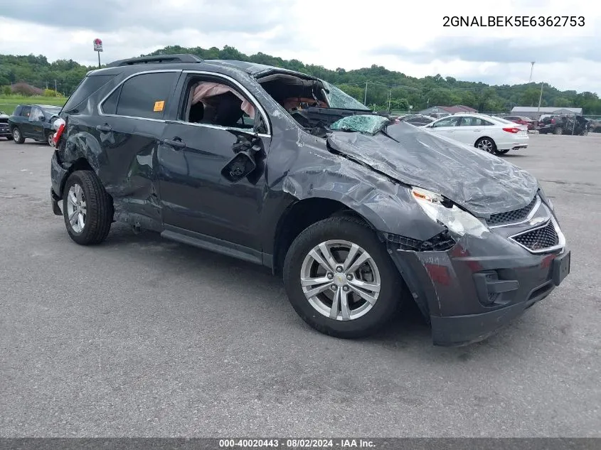 2014 Chevrolet Equinox 1Lt VIN: 2GNALBEK5E6362753 Lot: 40020443