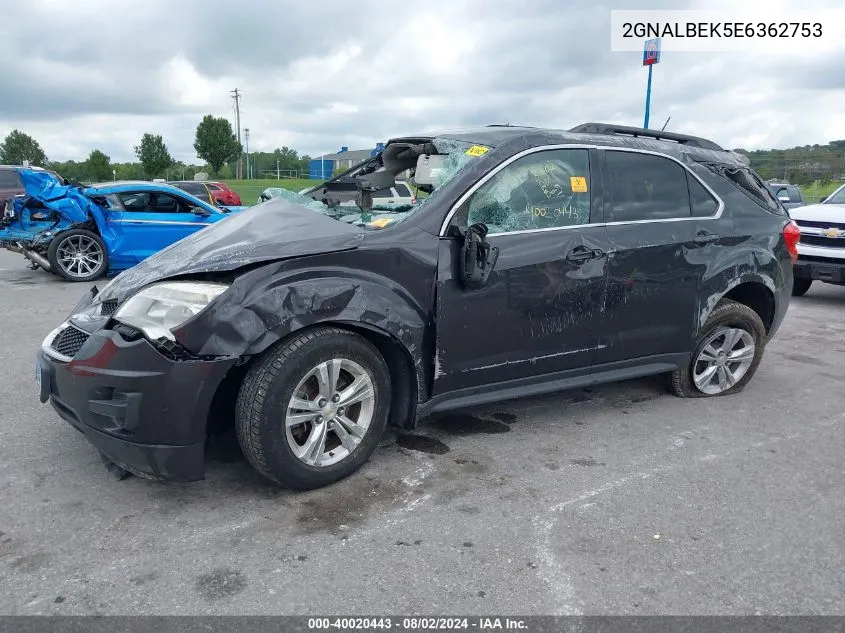 2014 Chevrolet Equinox 1Lt VIN: 2GNALBEK5E6362753 Lot: 40020443