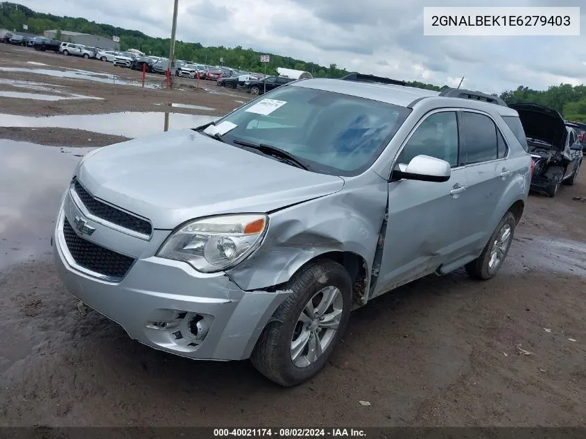 2014 Chevrolet Equinox 1Lt VIN: 2GNALBEK1E6279403 Lot: 40021174