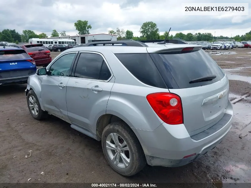 2014 Chevrolet Equinox 1Lt VIN: 2GNALBEK1E6279403 Lot: 40021174