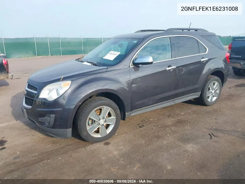 2014 Chevrolet Equinox 1Lt VIN: 2GNFLFEK1E6231008 Lot: 40030606