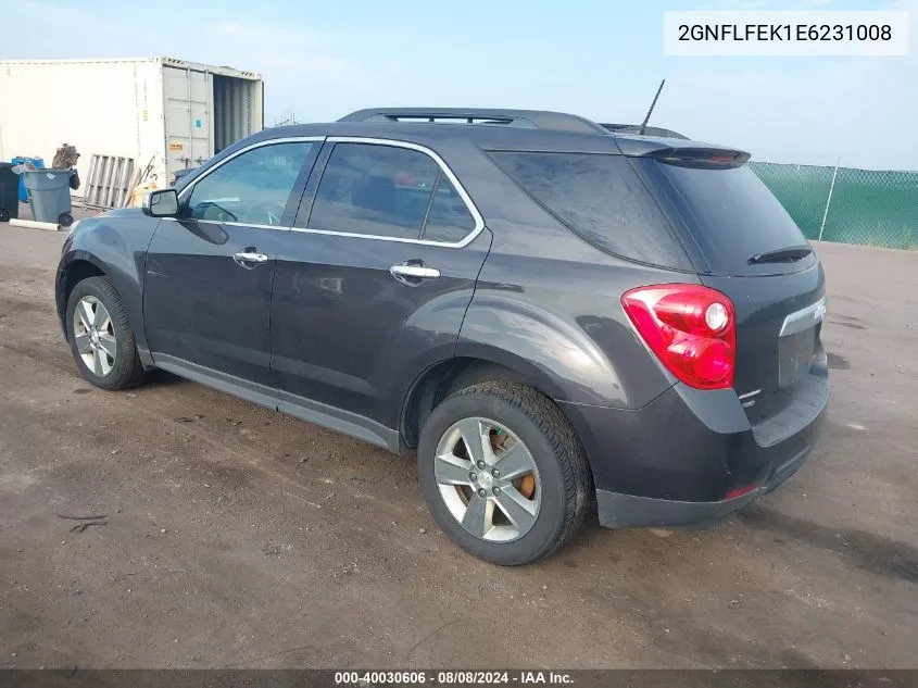 2014 Chevrolet Equinox 1Lt VIN: 2GNFLFEK1E6231008 Lot: 40030606