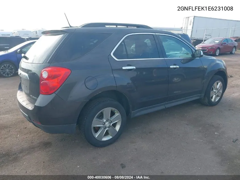 2014 Chevrolet Equinox 1Lt VIN: 2GNFLFEK1E6231008 Lot: 40030606