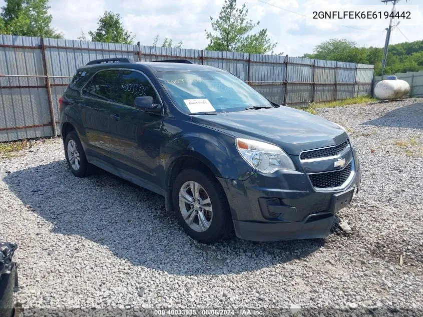 2014 Chevrolet Equinox 1Lt VIN: 2GNFLFEK6E6194442 Lot: 40033935