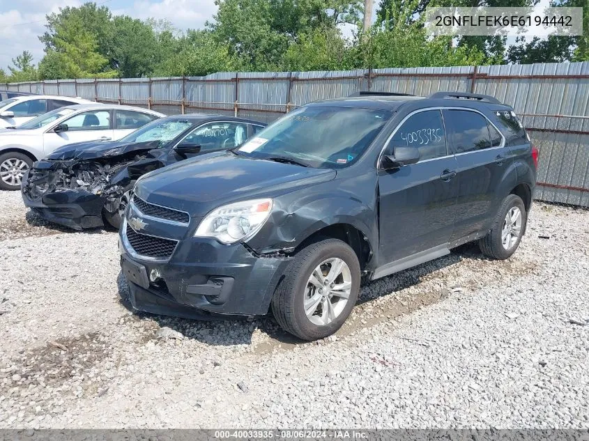 2014 Chevrolet Equinox 1Lt VIN: 2GNFLFEK6E6194442 Lot: 40033935