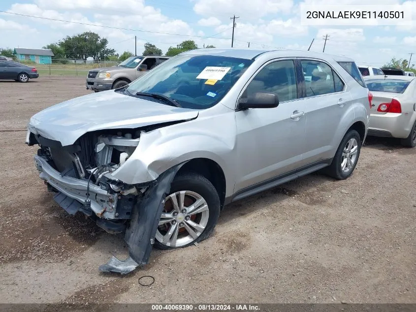 2014 Chevrolet Equinox Ls VIN: 2GNALAEK9E1140501 Lot: 40069390