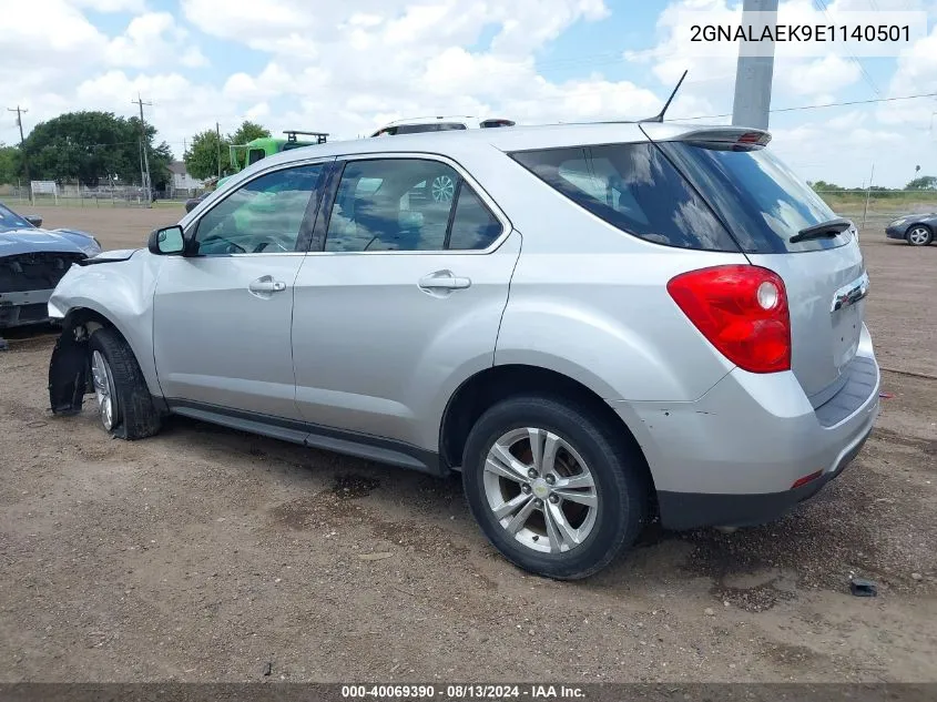 2014 Chevrolet Equinox Ls VIN: 2GNALAEK9E1140501 Lot: 40069390