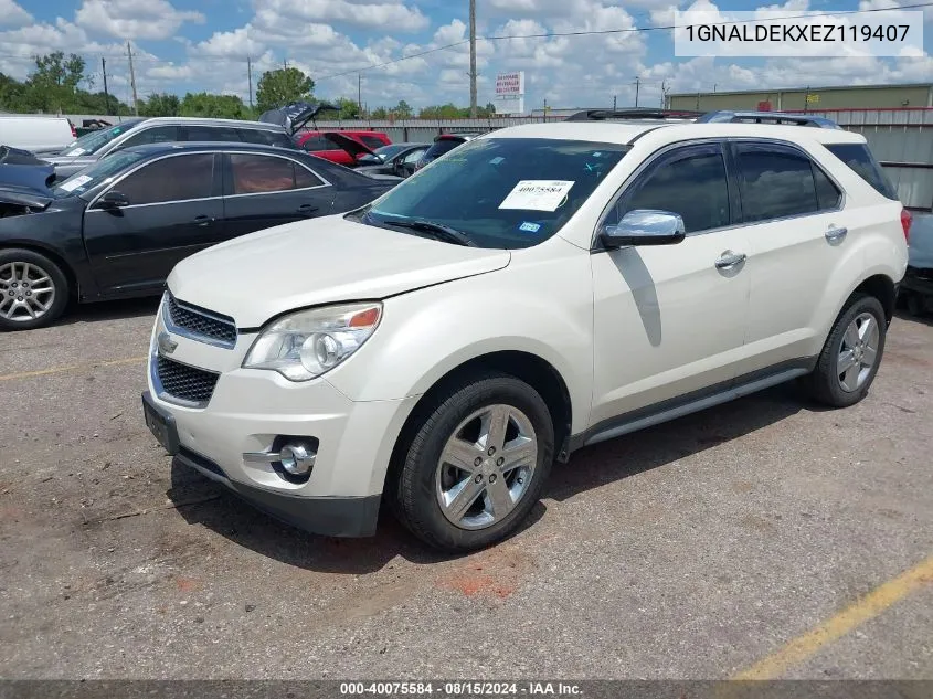 1GNALDEKXEZ119407 2014 Chevrolet Equinox Ltz