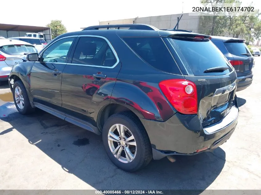 2014 Chevrolet Equinox 1Lt VIN: 2GNALBEK1E6174702 Lot: 40085466