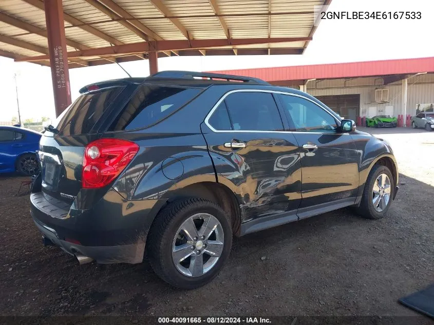 2014 Chevrolet Equinox 1Lt VIN: 2GNFLBE34E6167533 Lot: 40091665