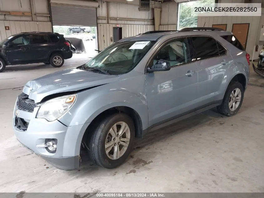 2014 Chevrolet Equinox 2Lt VIN: 2GNALCEK2E6282560 Lot: 40095184