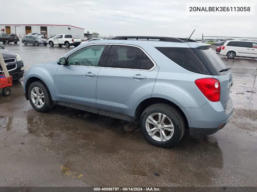 2014 Chevrolet Equinox 1Lt VIN: 2GNALBEK3E6113058 Lot: 40098797