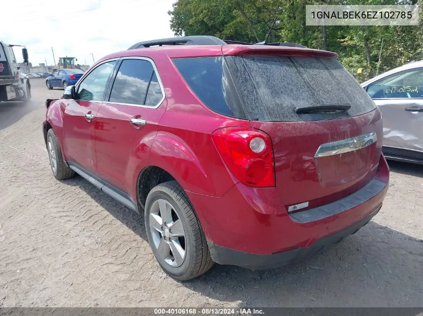 1GNALBEK6EZ102785 2014 Chevrolet Equinox 1Lt