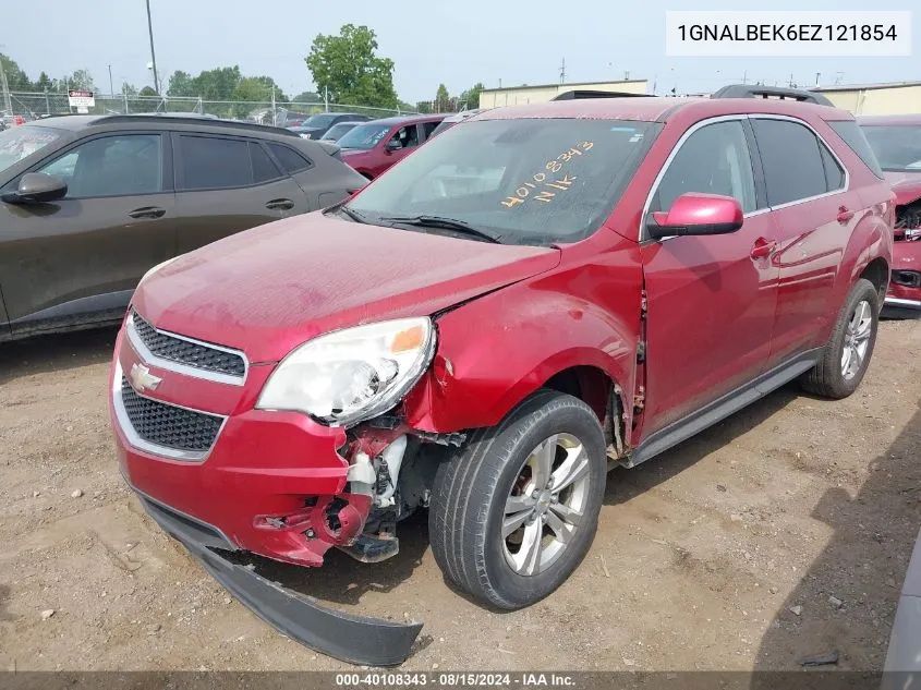 2014 Chevrolet Equinox 1Lt VIN: 1GNALBEK6EZ121854 Lot: 40108343