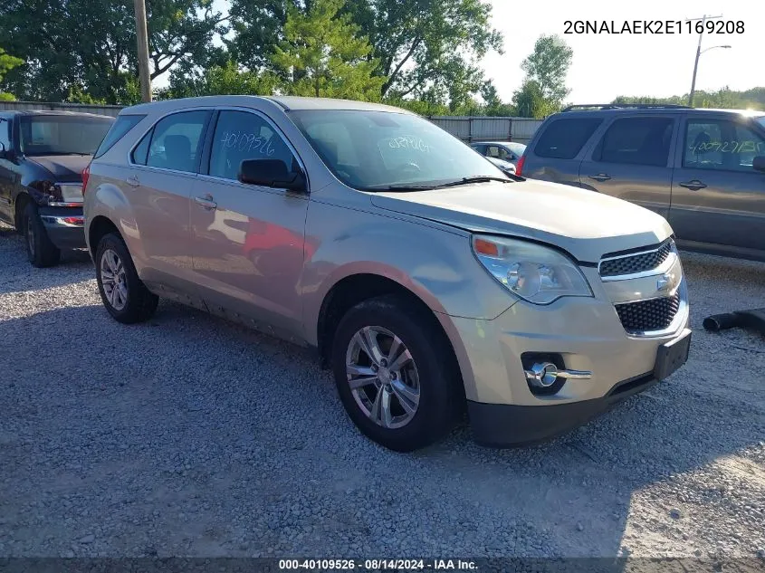 2014 Chevrolet Equinox Ls VIN: 2GNALAEK2E1169208 Lot: 40109526