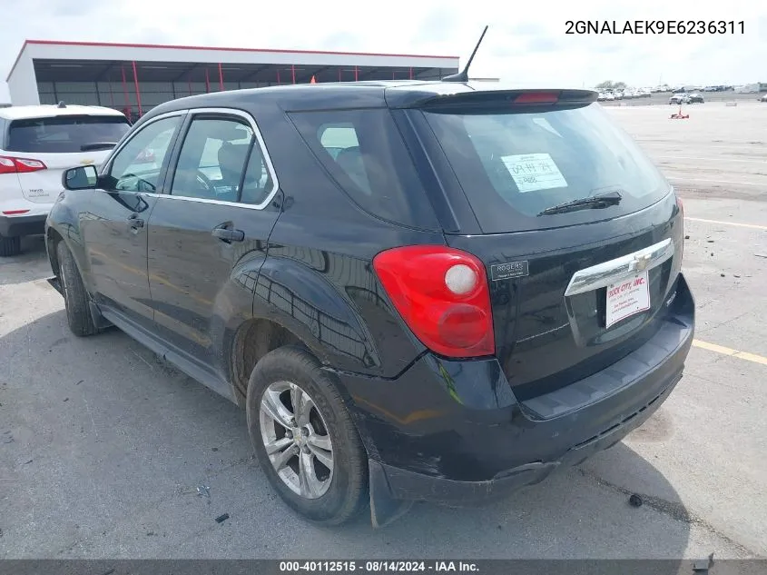 2014 Chevrolet Equinox Ls VIN: 2GNALAEK9E6236311 Lot: 40112515