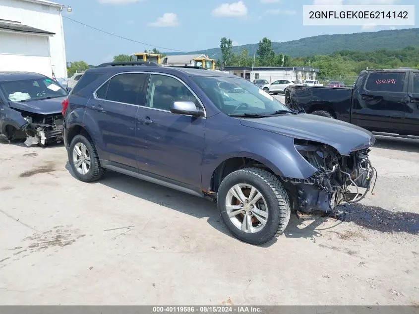 2GNFLGEK0E6214142 2014 Chevrolet Equinox 2Lt