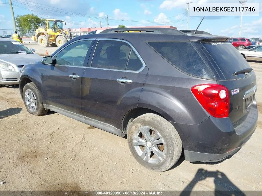 2014 Chevrolet Equinox 1Lt VIN: 1GNALBEK5EZ117746 Lot: 40120396