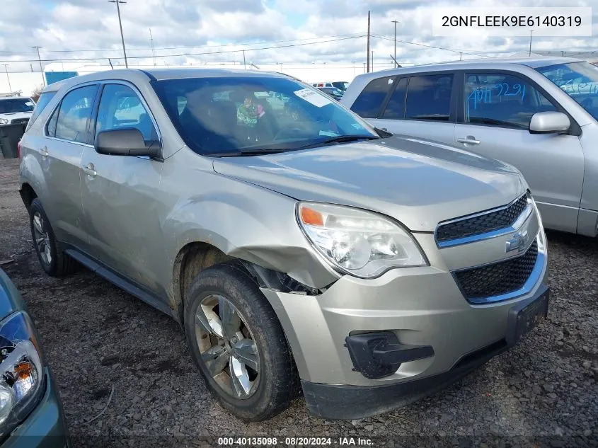 2014 Chevrolet Equinox Ls VIN: 2GNFLEEK9E6140319 Lot: 40135098