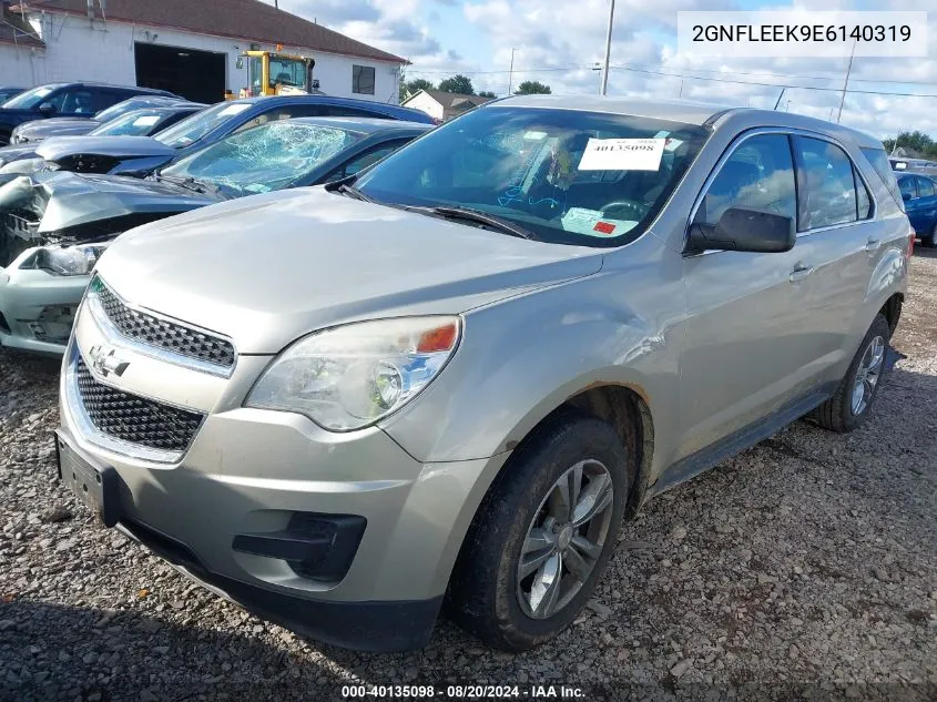 2014 Chevrolet Equinox Ls VIN: 2GNFLEEK9E6140319 Lot: 40135098