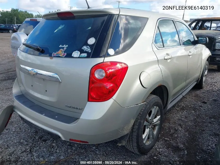 2014 Chevrolet Equinox Ls VIN: 2GNFLEEK9E6140319 Lot: 40135098