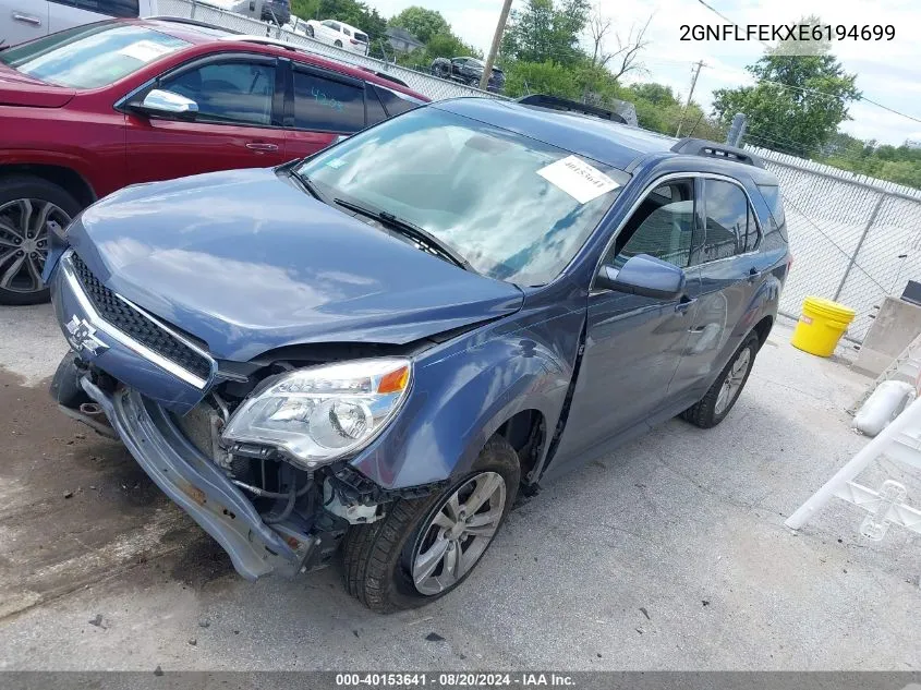 2GNFLFEKXE6194699 2014 Chevrolet Equinox 1Lt