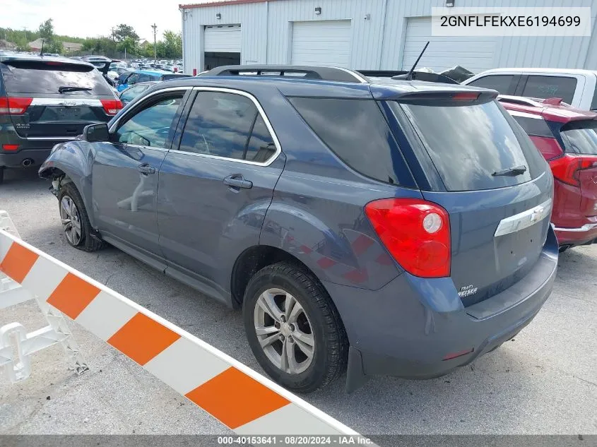 2GNFLFEKXE6194699 2014 Chevrolet Equinox 1Lt