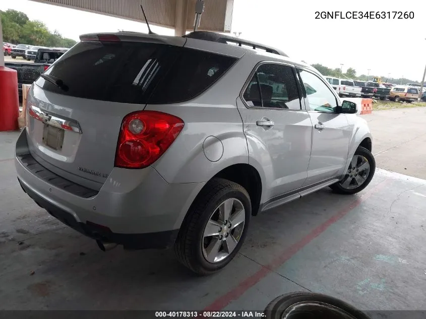 2GNFLCE34E6317260 2014 Chevrolet Equinox 2Lt